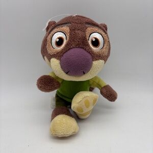 Disney Zootopia Zootropolis Mr. Otterman 7" Character Plush Stuffed Animal